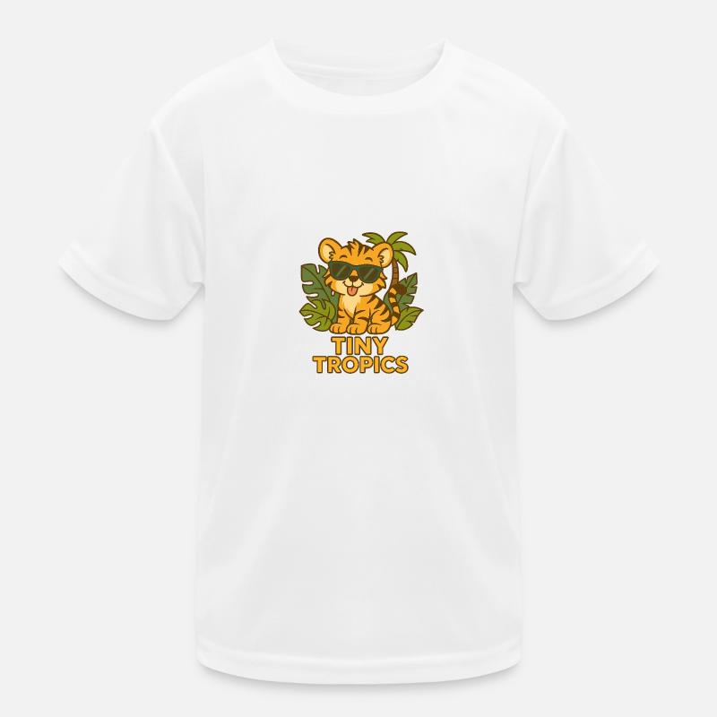 Tiny Tropics - Tiger Kids Functional T-Shirt