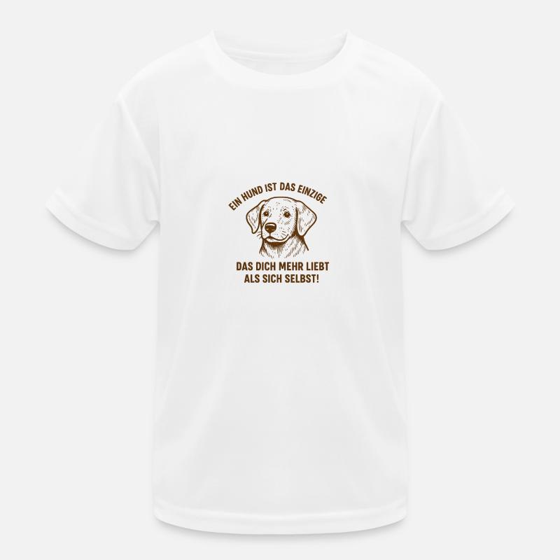 Un chien vous aime plus que lui-même T-shirt sport Enfant