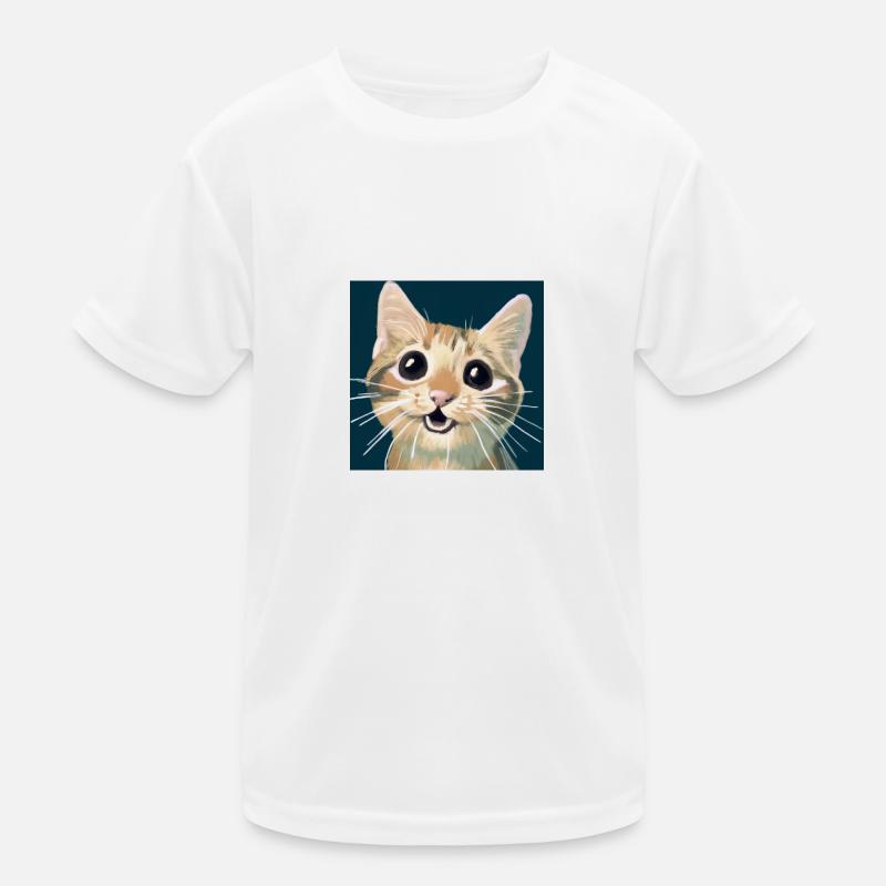 Chat mignon T-shirt sport Enfant