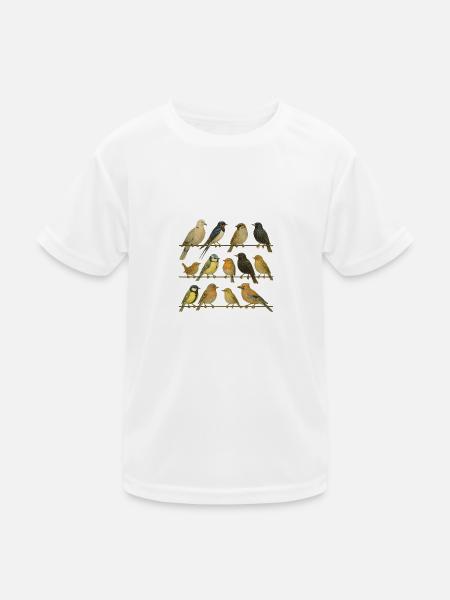 Bird Watcher Bird Lover - Kids Functional T-Shirt - white - Front