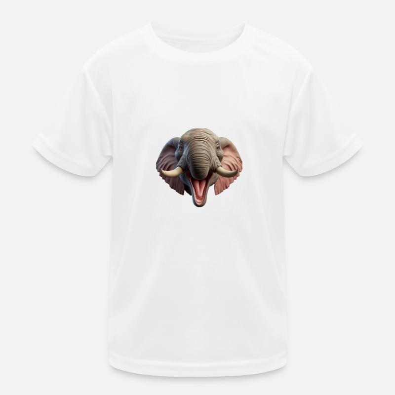 Lachender Elefant 2 Kinder Funktions-T-Shirt