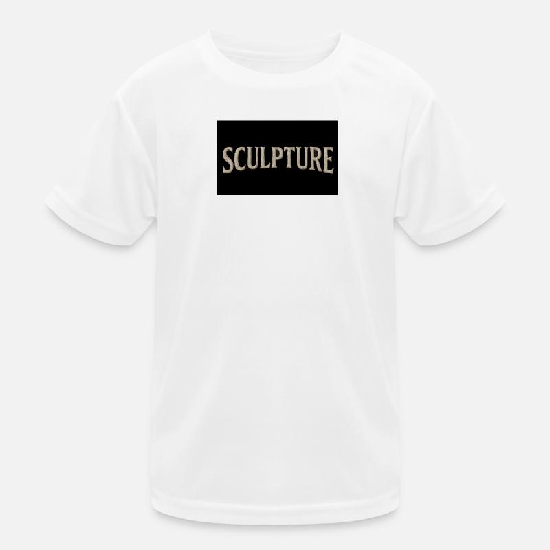 Sculpture Lettrage texturé T-shirt sport Enfant
