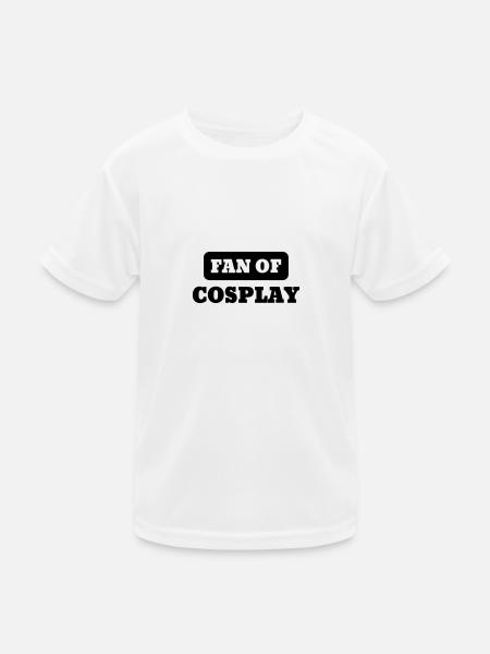 Cosplay / Cosplayer / Manga / Geek - Kinder Funktions-T-Shirt - Weiß - Vorne