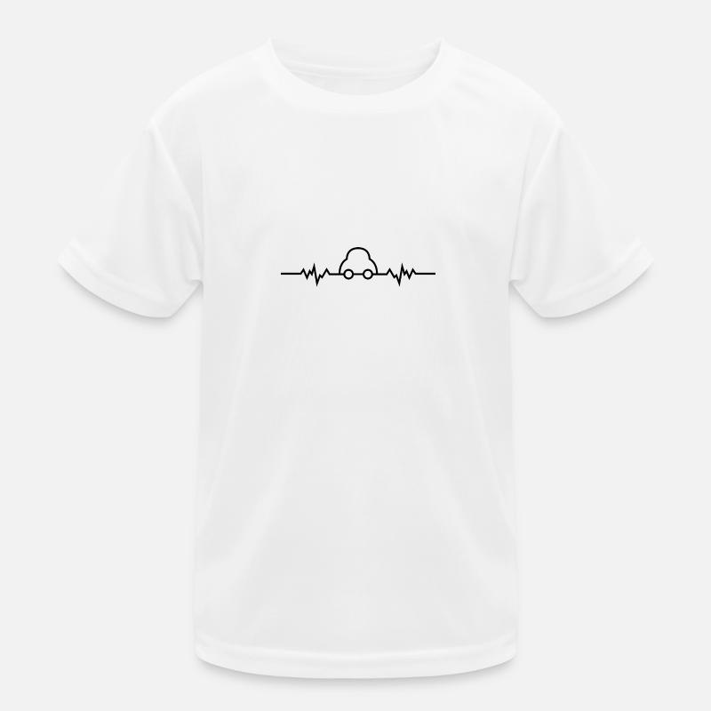 Auto mit Herzfrequenz Kinder Funktions-T-Shirt