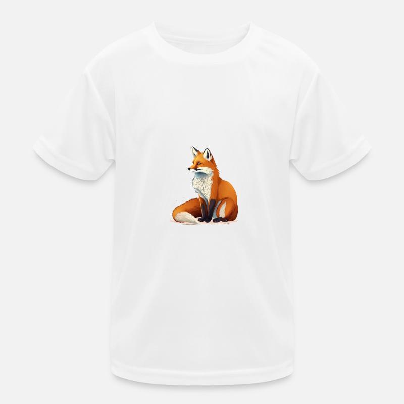 Junger roter Fuchs Kinder Funktions-T-Shirt