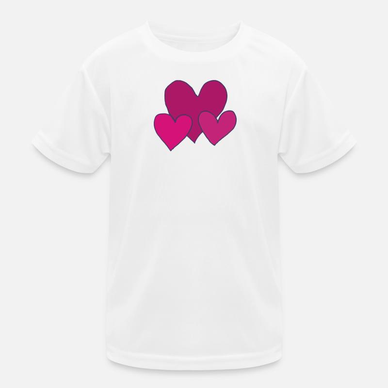 Cœurs roses T-shirt sport Enfant