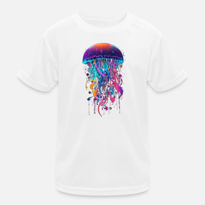Qualle Kinder Funktions-T-Shirt