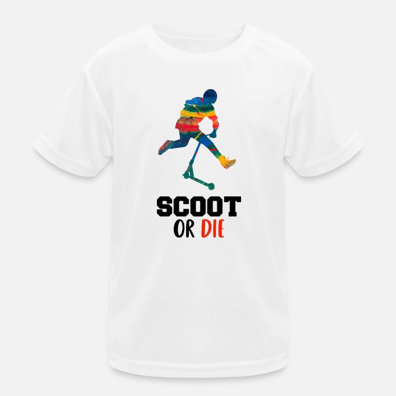 Scoot or die Kids Functional T-Shirt