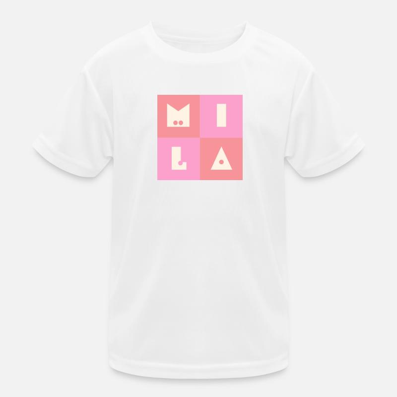 Mila Name Mädchen Baby pink Kinder Funktions-T-Shirt
