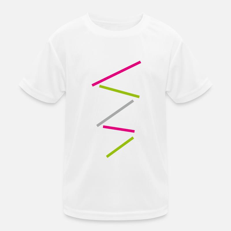 Minimal Stripes - Pattern Jagged Kids Functional T-Shirt