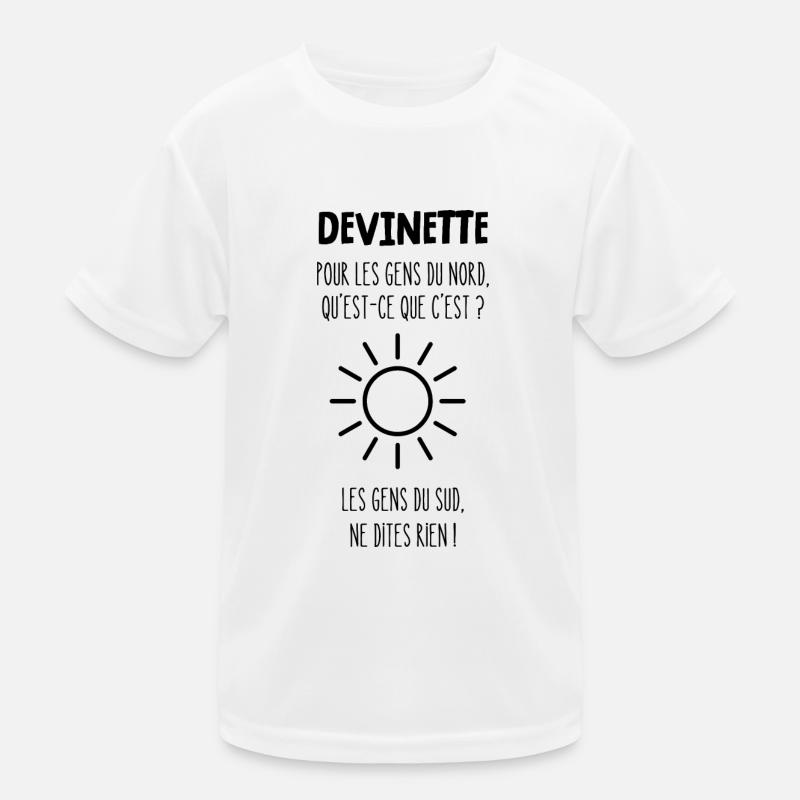 devinette T-shirt sport Enfant