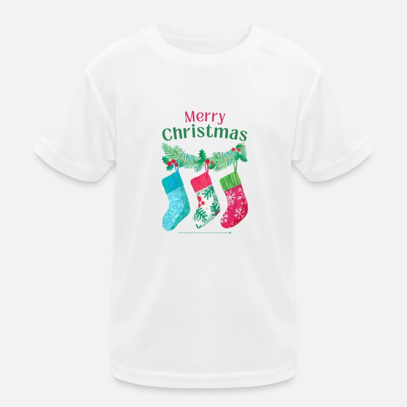 Merry Christmas Kinder Funktions-T-Shirt