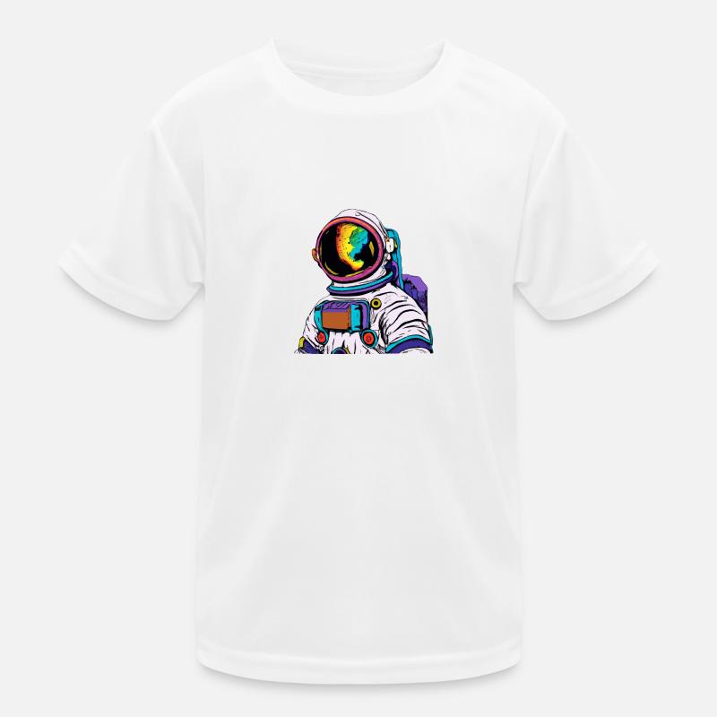 ASTRONAUT - SPACE - UNIVERSE - COMET - Kids Functional T-Shirt - white