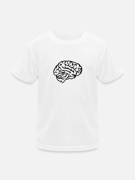 Brain - Kids Functional T-Shirt - white - Front