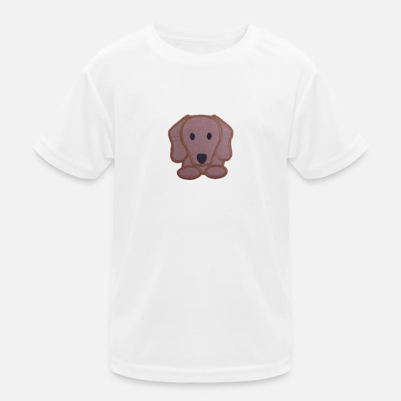 Dackel Kinder Funktions-T-Shirt