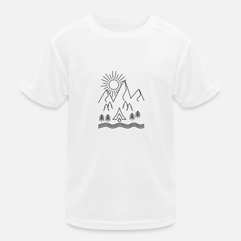 Camping Kinder Funktions-T-Shirt