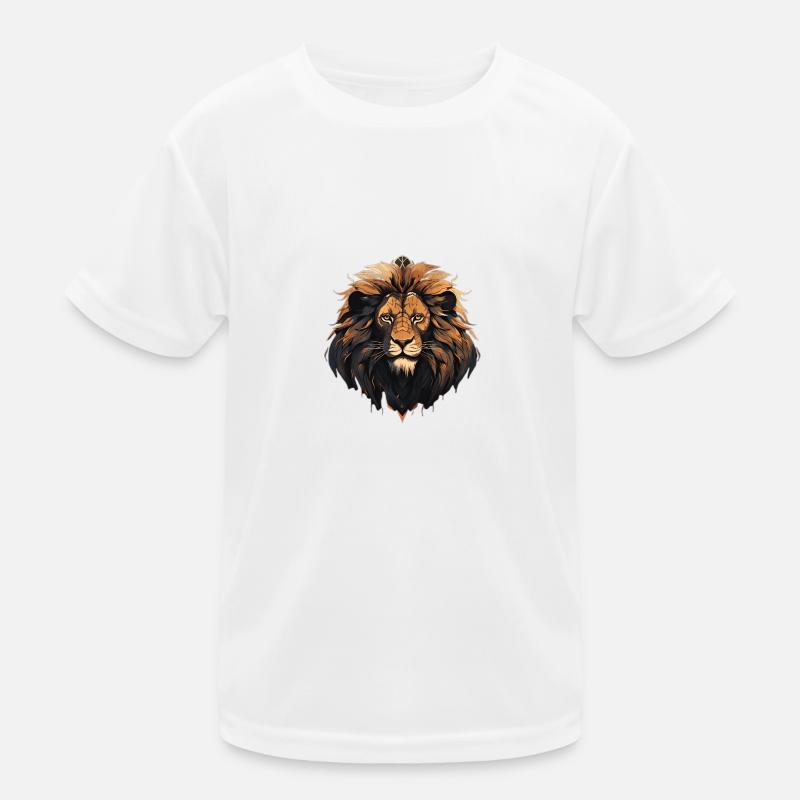 Der König der Tiere, der Löwe Kinder Funktions-T-Shirt