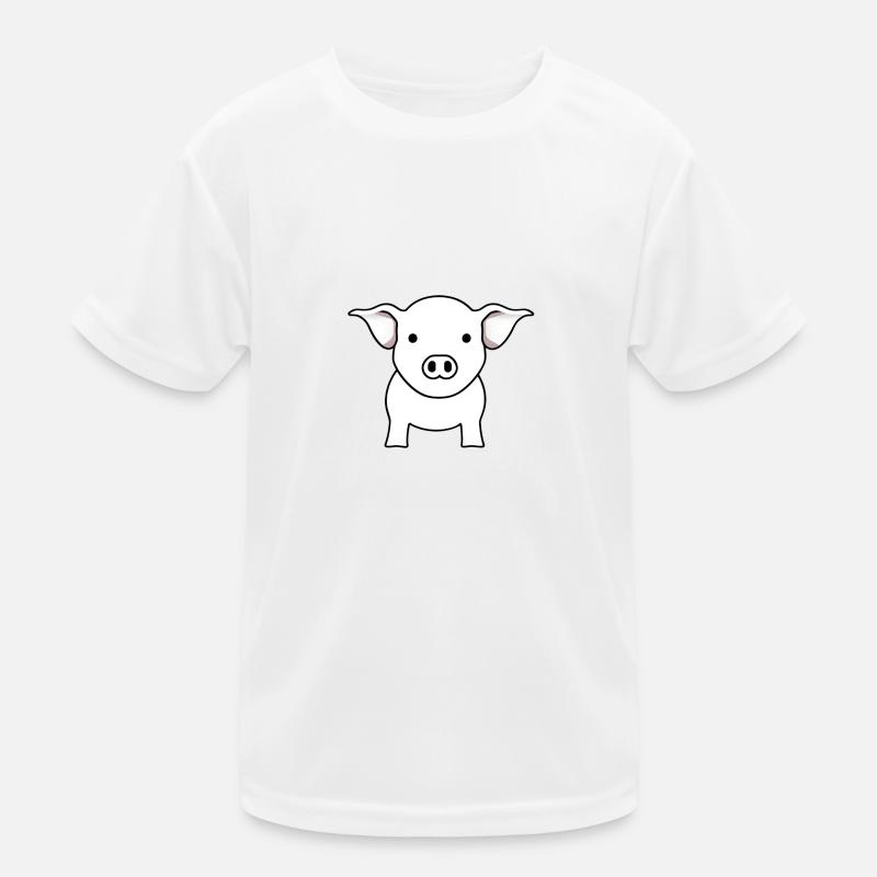 Charmant bébé cochon T-shirt sport Enfant
