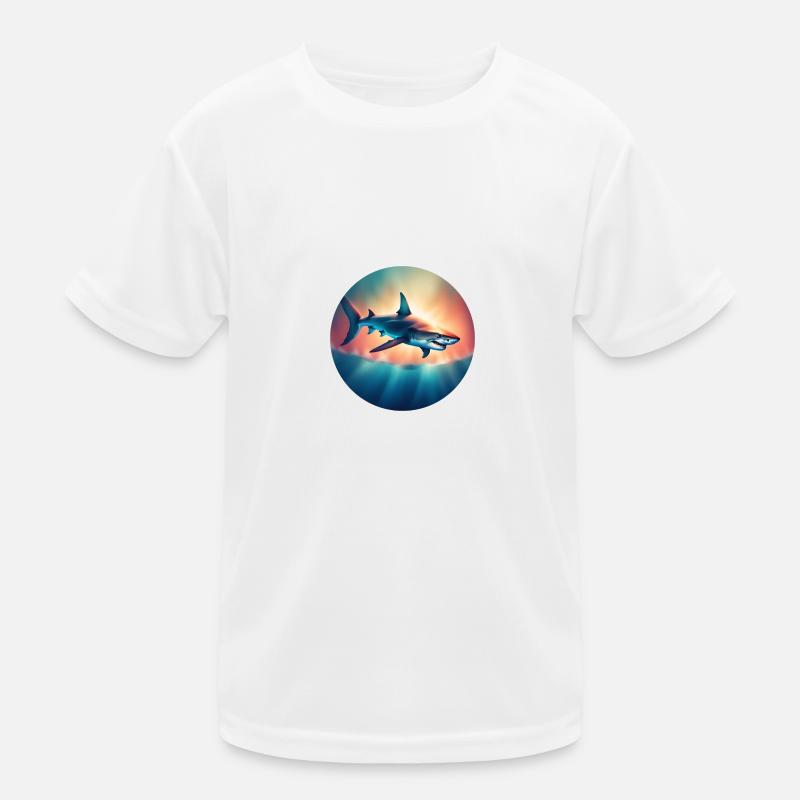 Oceanic Predator Shark Shark - Kids Functional T-Shirt - white