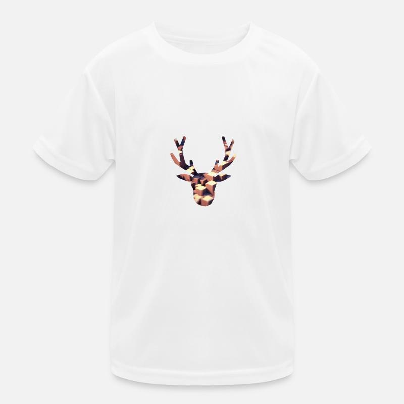 Geometric Deer Kids Functional T-Shirt