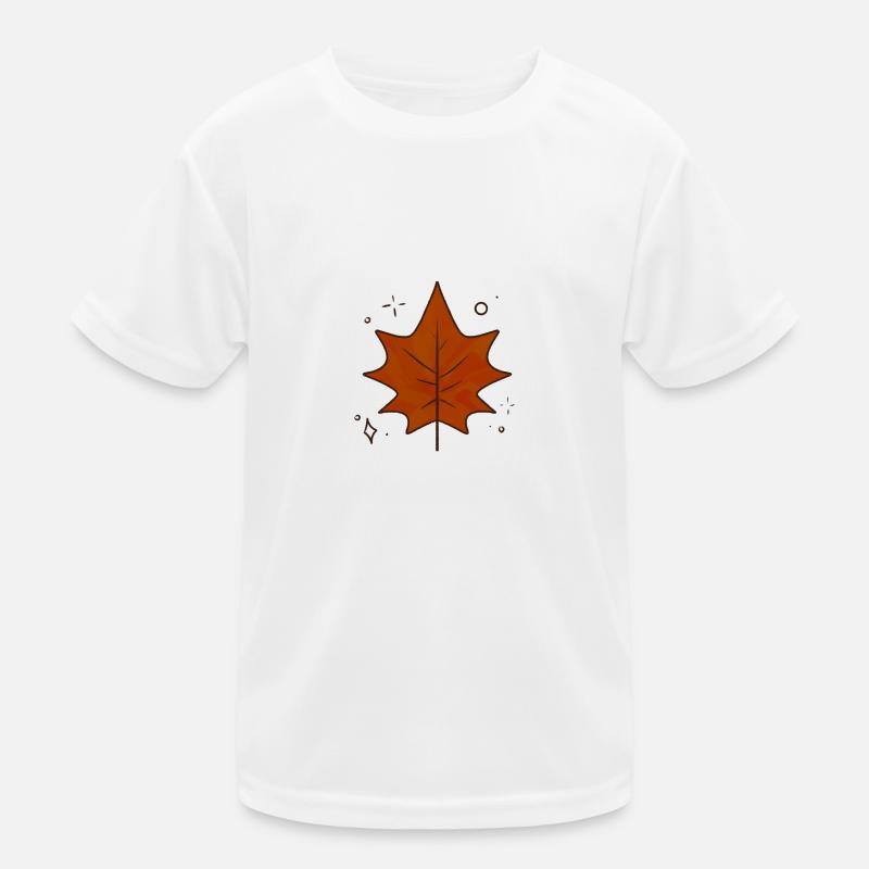 Maple Leaf Autumn Kids Functional T-Shirt