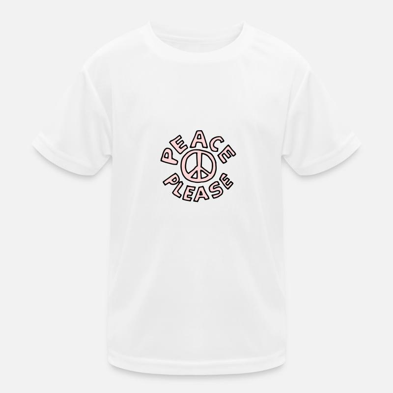 peace please Kinder Funktions-T-Shirt