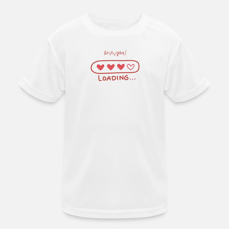 Herz-Loading Liebe Kinder Funktions-T-Shirt