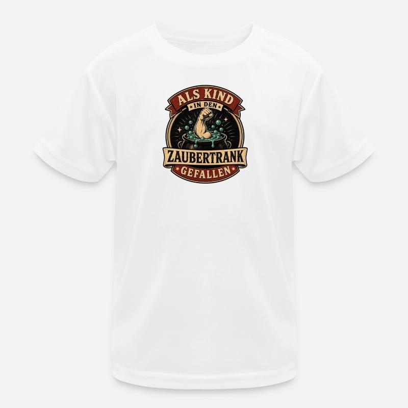 Als Kind in den Zaubertrank gefallen Kinder Funktions-T-Shirt