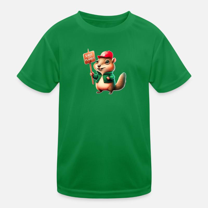 Squirrel 1 Kids Functional T-Shirt