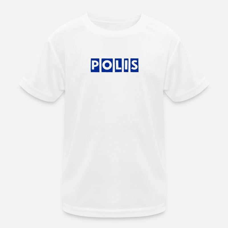 Polizei Kinder Funktions-T-Shirt