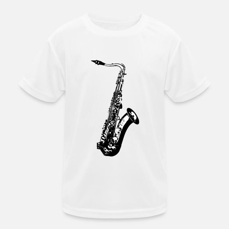 Saxophon Kinder Funktions-T-Shirt