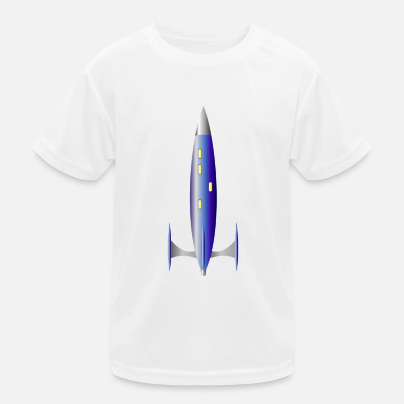 Die blaue Rakete Kinder Funktions-T-Shirt
