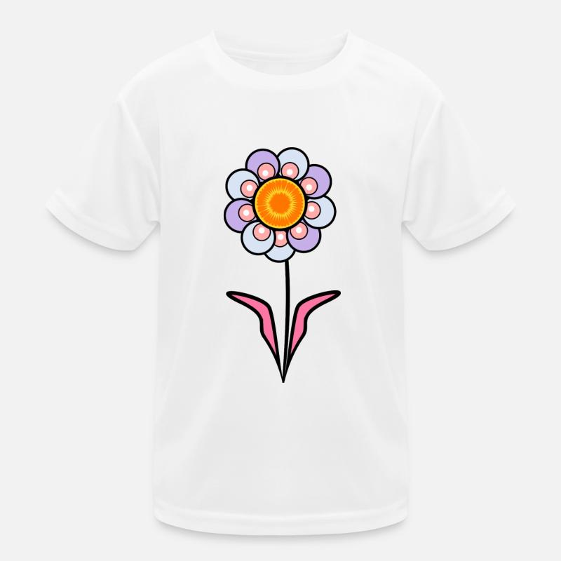 Blume Kinder Funktions-T-Shirt