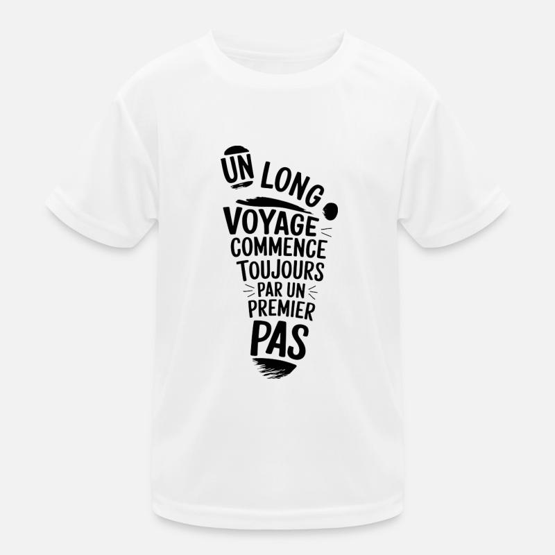 Un long voyage commence par un premier pas T-shirt sport Enfant