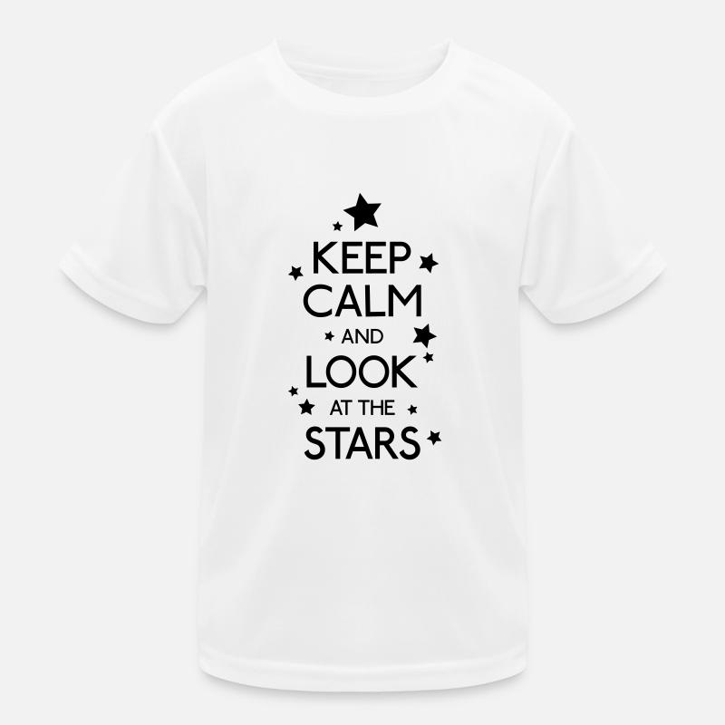 Keep Calm Stars Kinder Funktions-T-Shirt