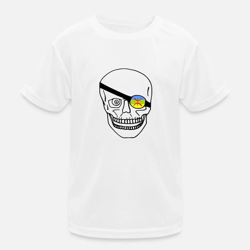 Crâne de drapeau amazigh T-shirt sport Enfant
