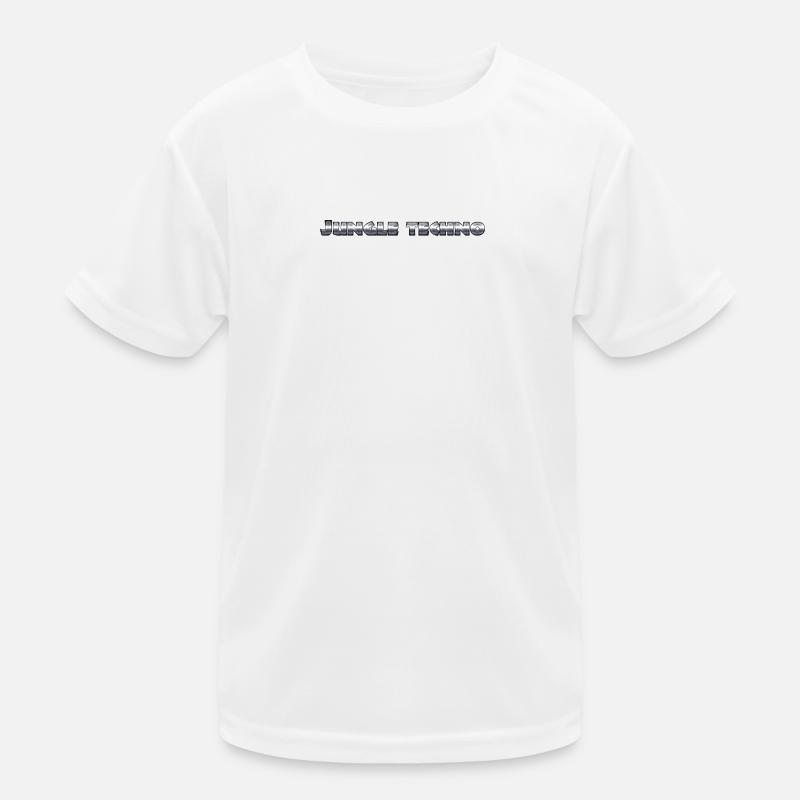 Lebendiger Dschungel-Techno-Druck Kinder Funktions-T-Shirt