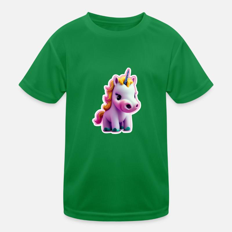 Einhorn Kinder Funktions-T-Shirt