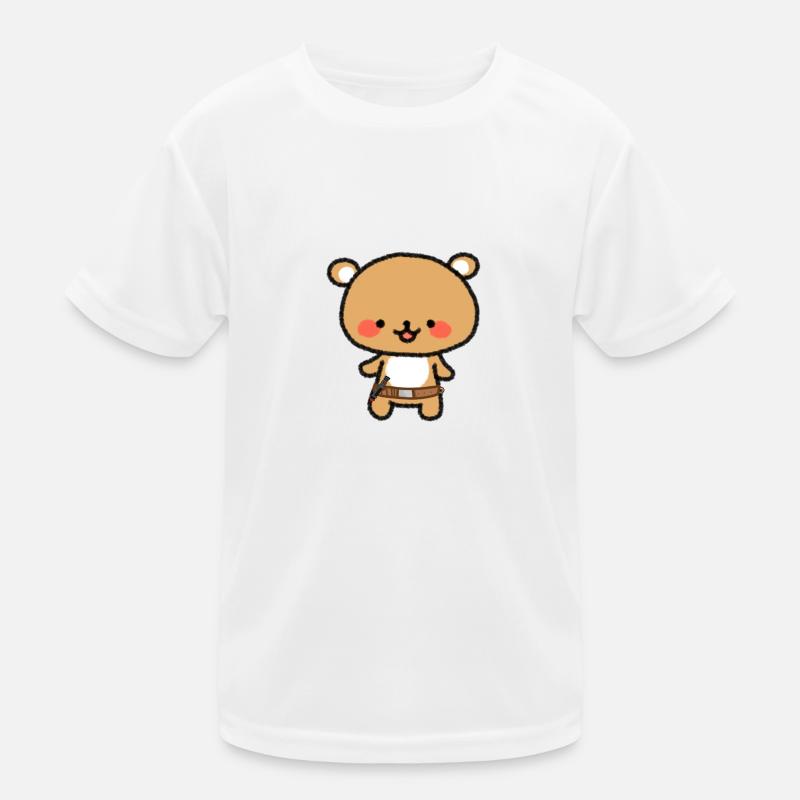 Bear with folded lightsaber Kids Functional T-Shirt