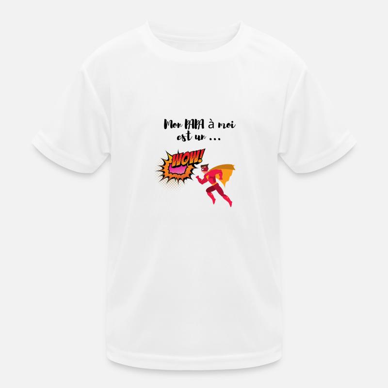 Mon PAPA à moi est un héro T-shirt sport Enfant