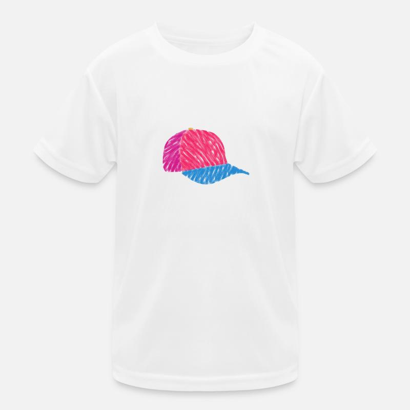 Minimalistische Kappe Kinder Funktions-T-Shirt
