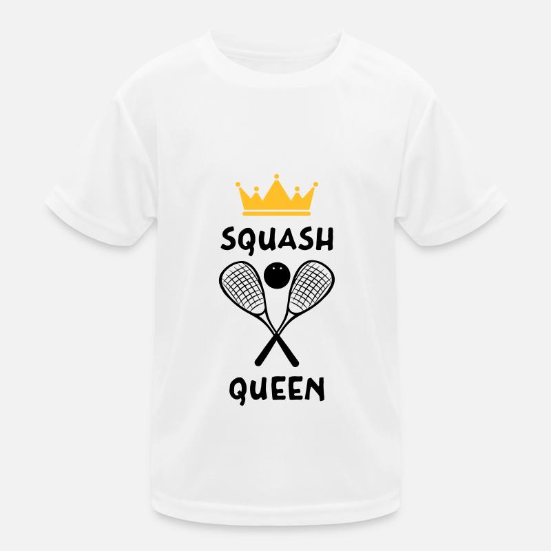 La Reine du Squash - Squash Queen Kids Functional T-Shirt