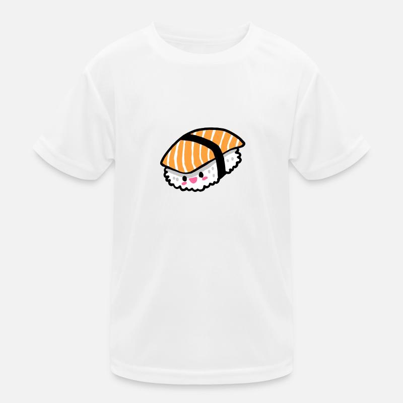 Saumon Nigiri Sashimi Kawaii Sushi T-shirt sport Enfant