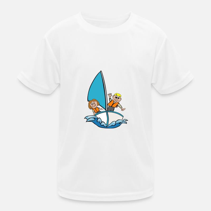 Segelboot Kinder Funktions-T-Shirt