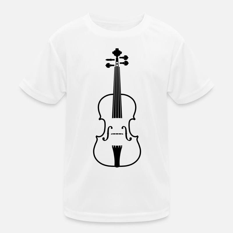 Geige Kinder Funktions-T-Shirt
