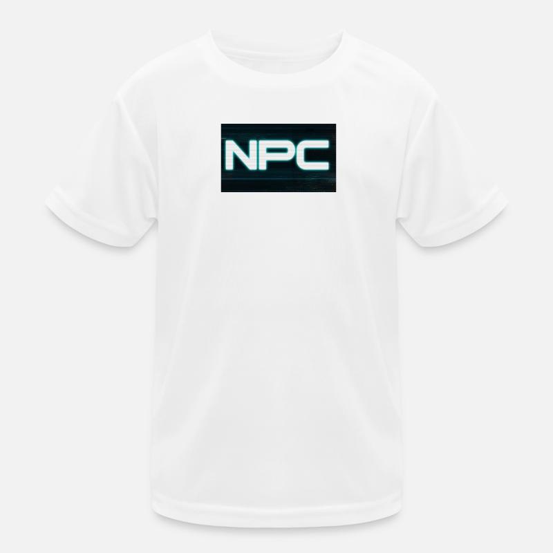 Neon NPC Glitch Stil Kinder Funktions-T-Shirt