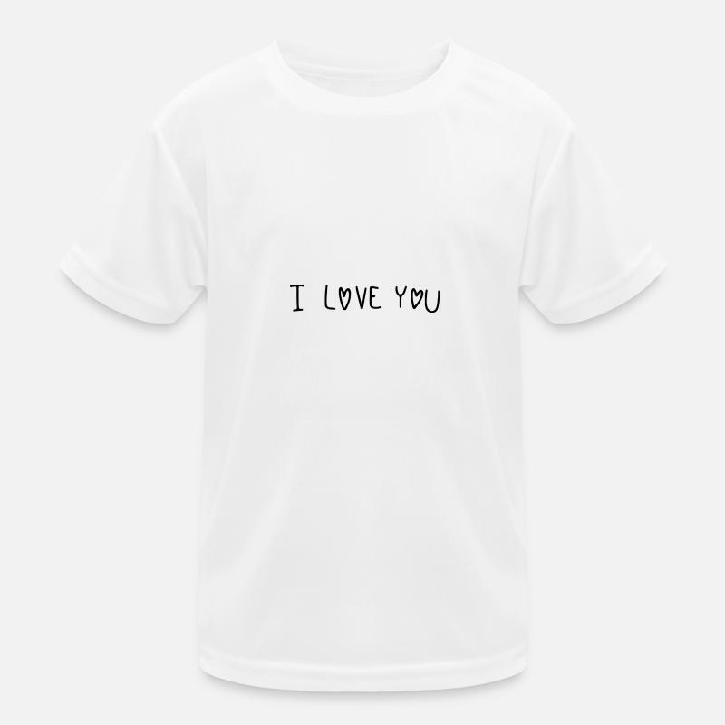 Je t’aime Écriture T-shirt sport Enfant