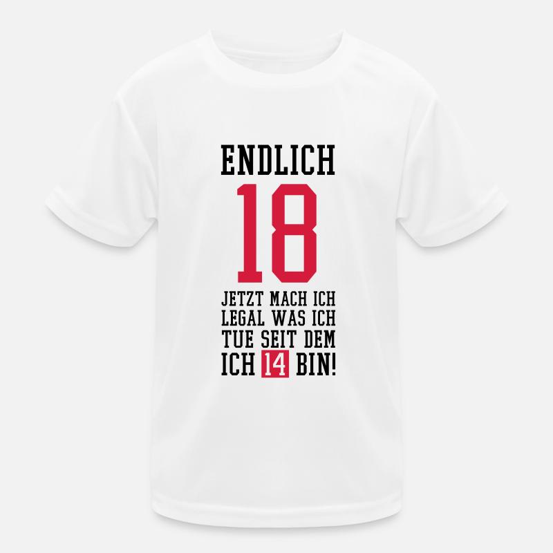endlich_18_f2 Kinder Funktions-T-Shirt