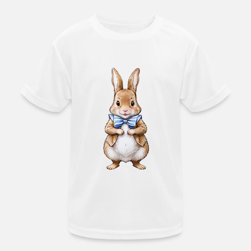 Cute Bunny Brown 10 Kids Functional T-Shirt