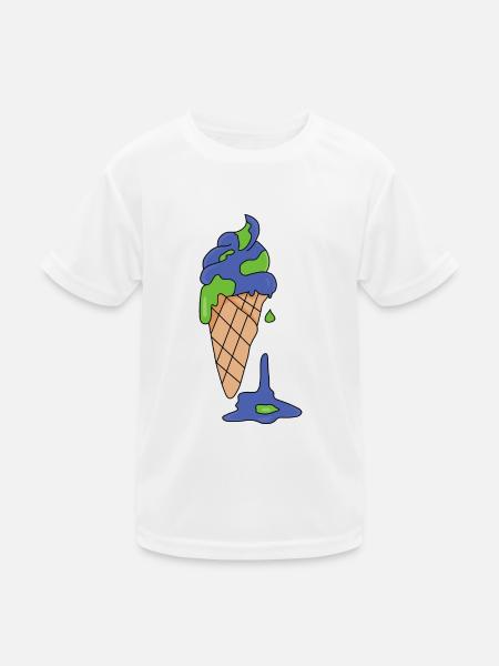 Eis Klimawandel - Kinder Funktions-T-Shirt - Weiß